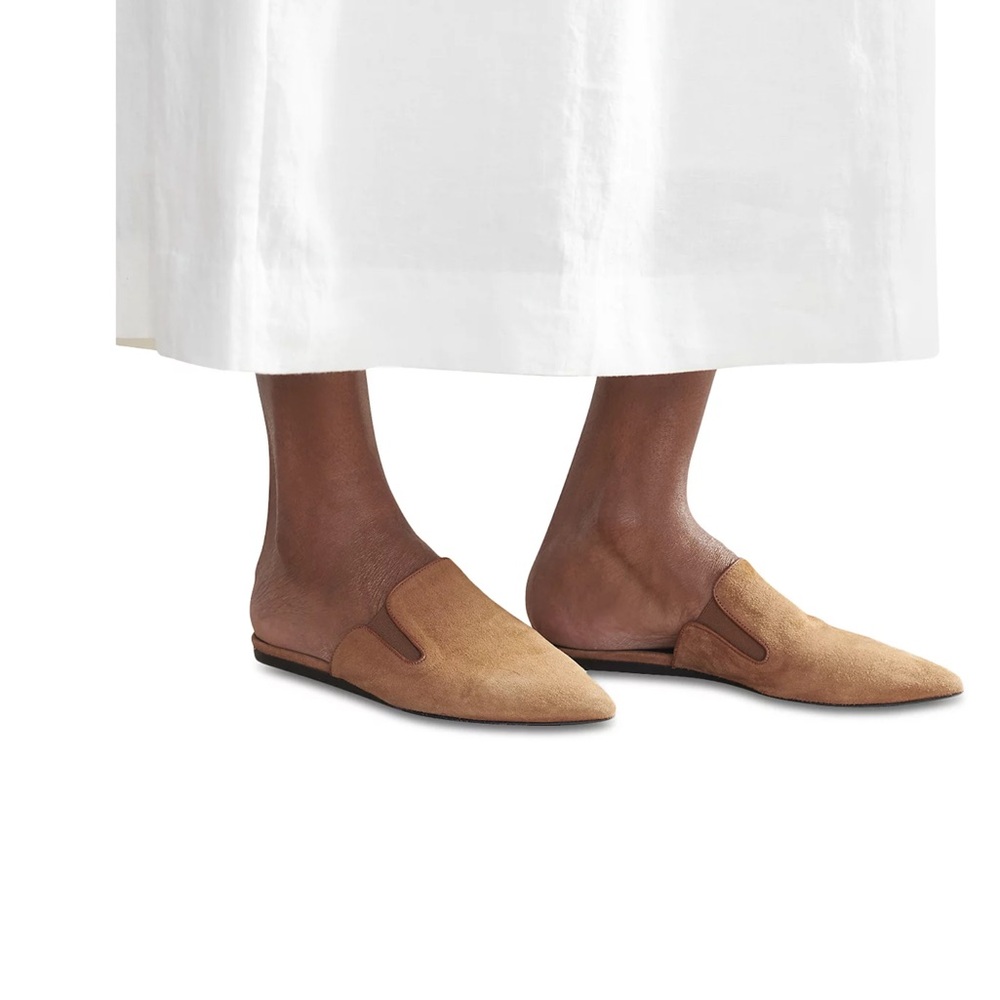 CLASSIC JENNI KAYNE WEAR ANYWHERE BROWN 100% SUEDE MULE PADDED LEATHER‎ INSOLE